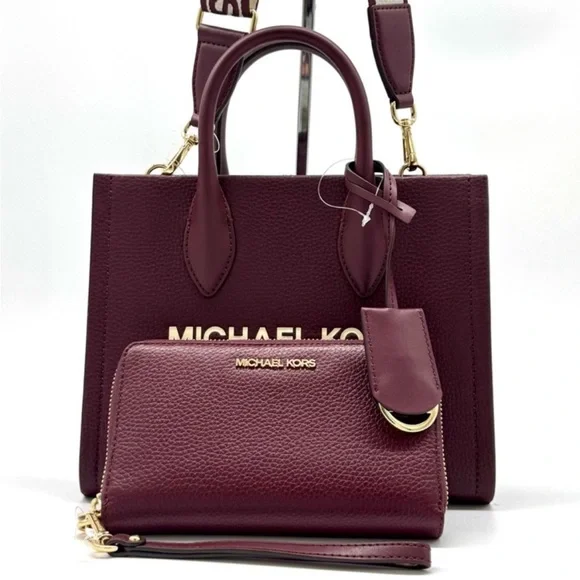 Michael Kors Mirella Small Logo Crossbody Bag & Matching Phone Case Wallet - Picture 2 of 11